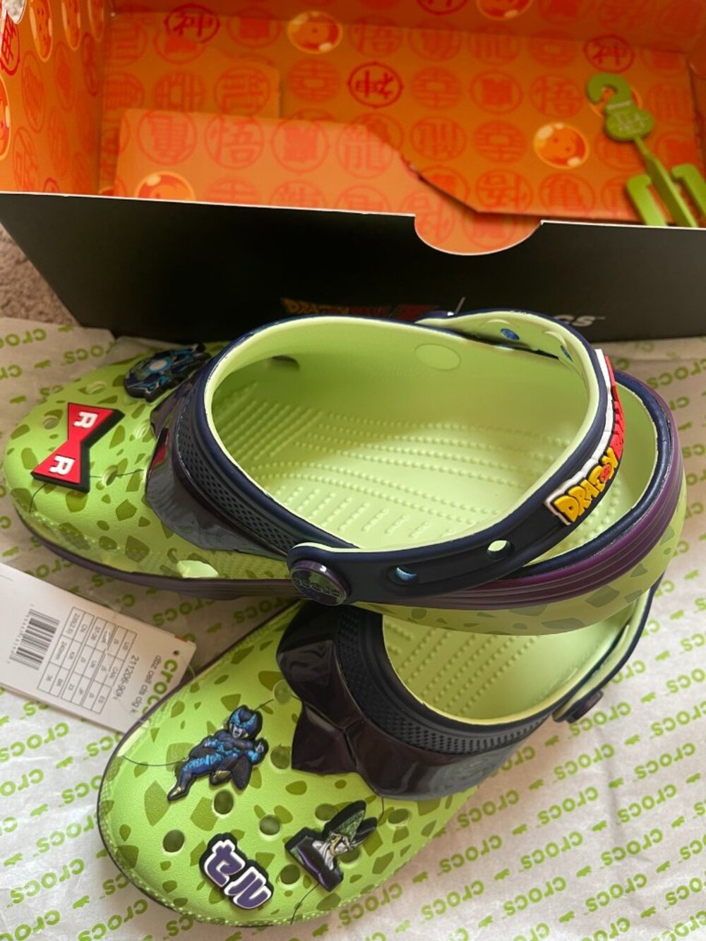 Crocs x Dragon Ball Z "Cell" Classic Clog - Kids, New with Box
